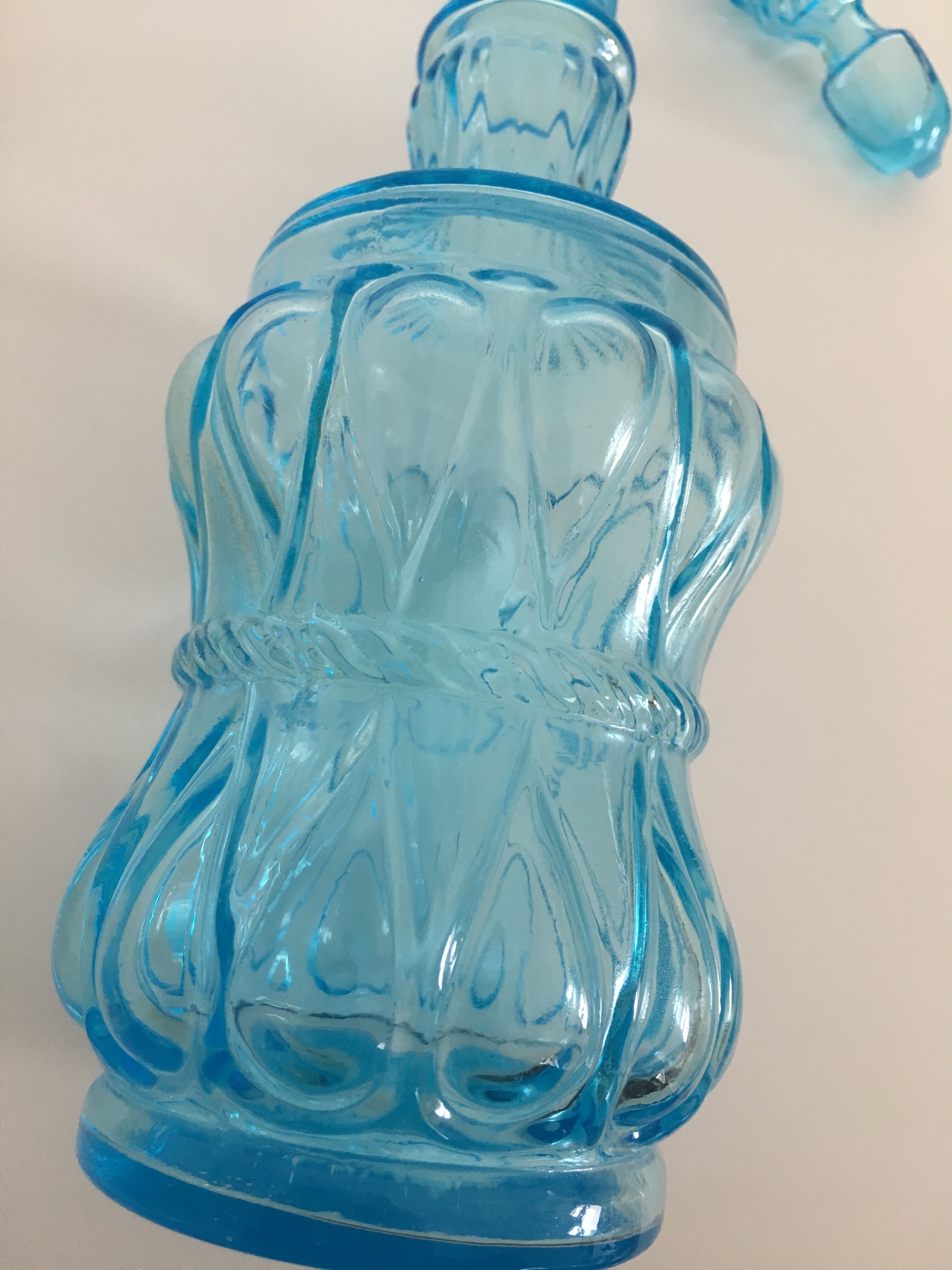 Blue carafe Empoli 70's
