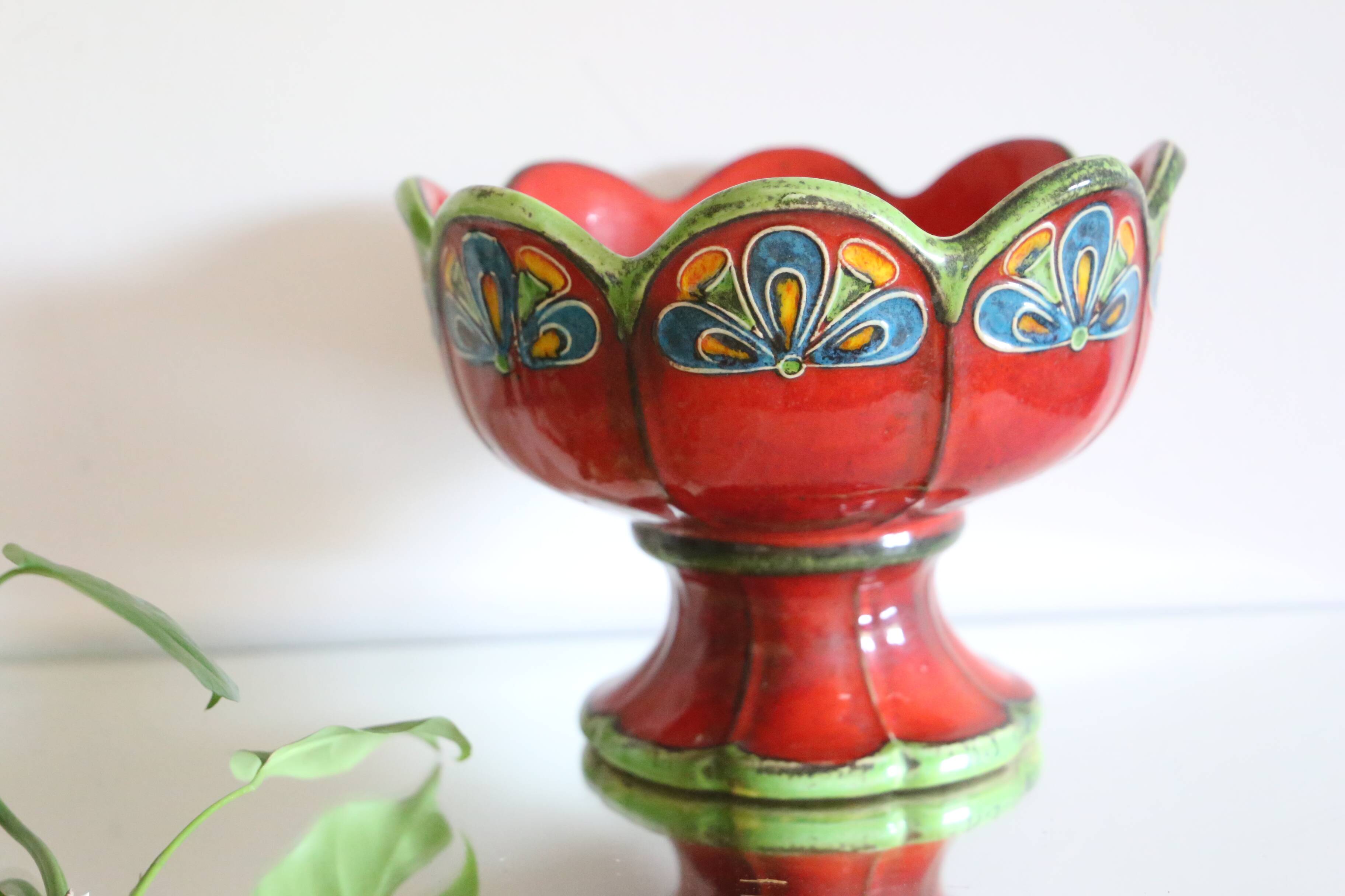 Coupe sur pied, pan keramik, allemand