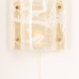 Pair of Murano glass wall sconces by Hillebrand, Germany, 1970s.