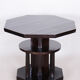 Unusual Restored Czech Cubist Oak Side Table, Czechia, 1910-1919