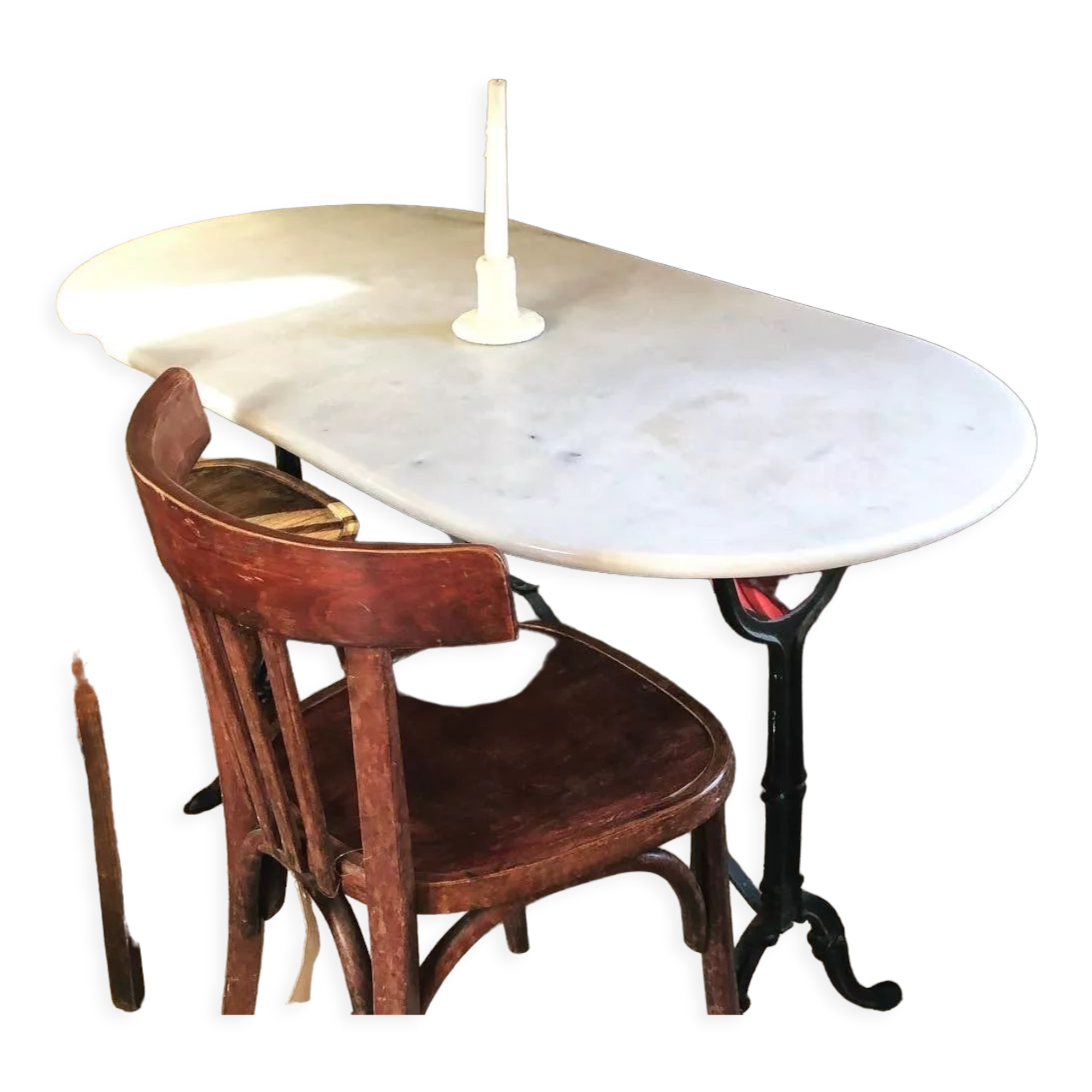 Marble bistro table