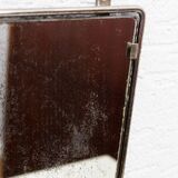 Wall-mounted barber mirror