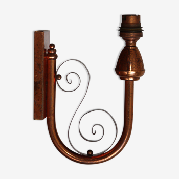 Copper metal sconce