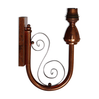 Copper metal sconce