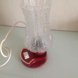 Vintage bedside lamp, tulip glass, 60s-70s