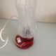 Vintage bedside lamp, tulip glass, 60s-70s