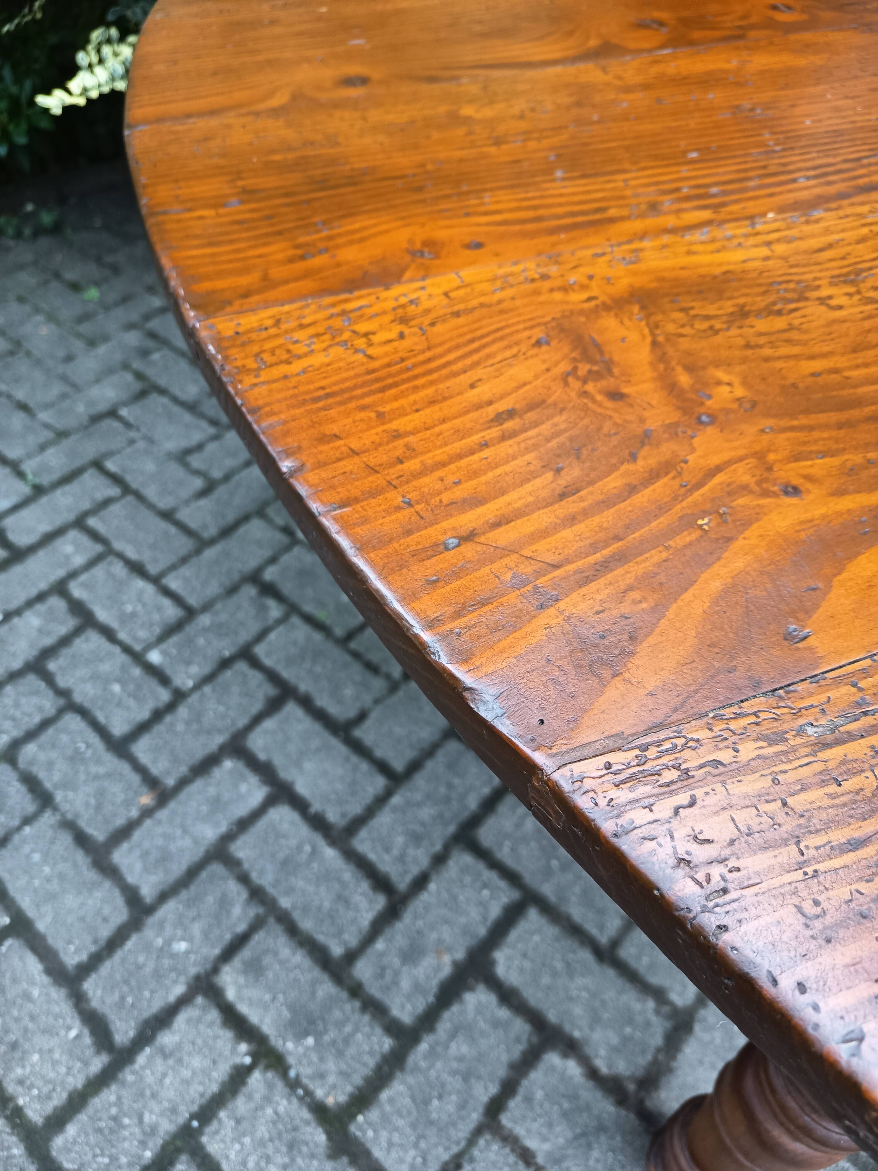 Large farmhouse table, 19th century