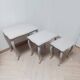 3 tables gigognes en bois peint