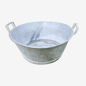 Bassine ancienne en zinc