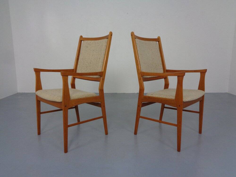 Set of Vintage Danish Teak Dining Armchairs, 1960s