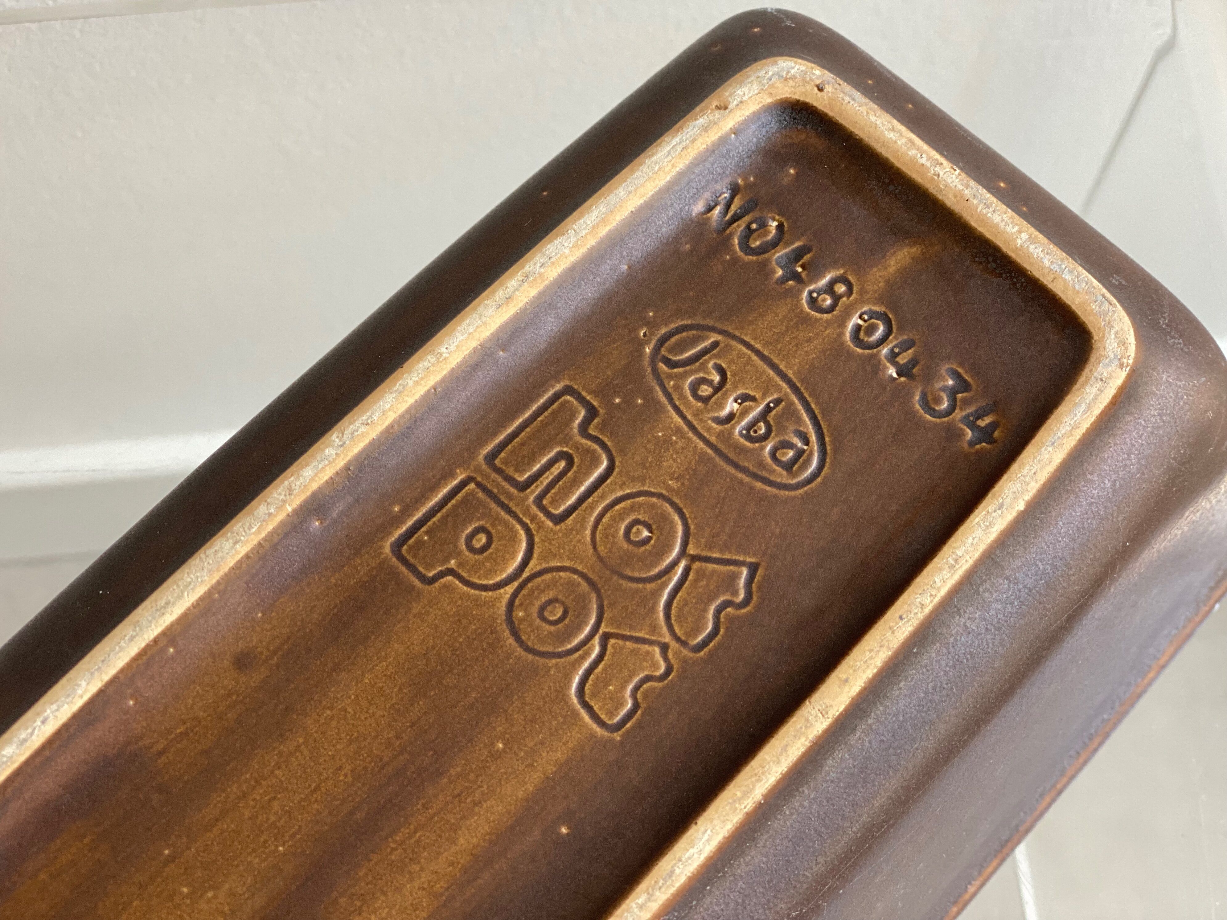 Vintage ceramic jasba cake pan, hot pot, w