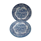 Duo d'assiettes anglaises