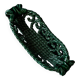 Green woven ceramic fruit bowl