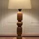Lampe bois massif 1960 "design scandinave".