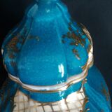 Pair of vases with porcelain lids from Paris, late 19th century