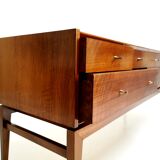 Mid century french walnut sideboard chest of drawers by John Herbert, 1960s