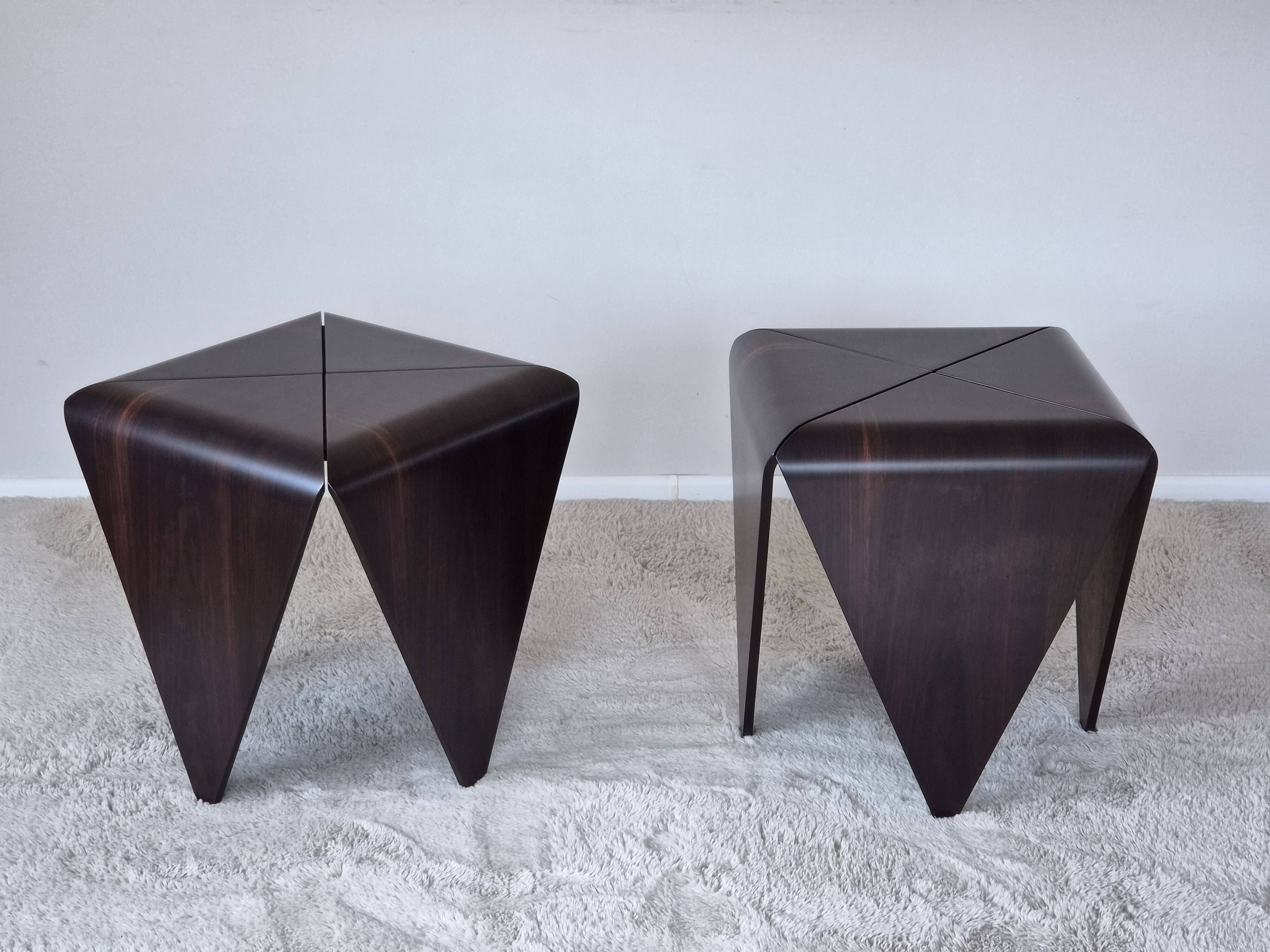 Petalas Side Tables by Jorge Zalszupin, Rosewood