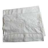 old linen ecru curtain
