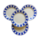 4 assiettes plates de Digoin Sarreguemines modèle dorothy