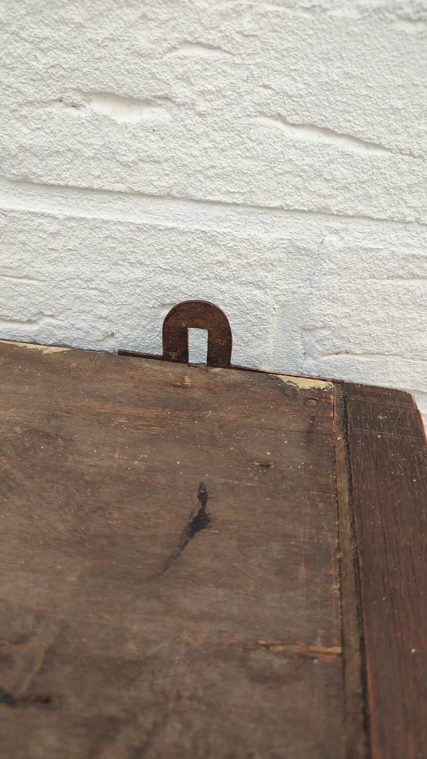 Petite armoire vitrée en chêne
