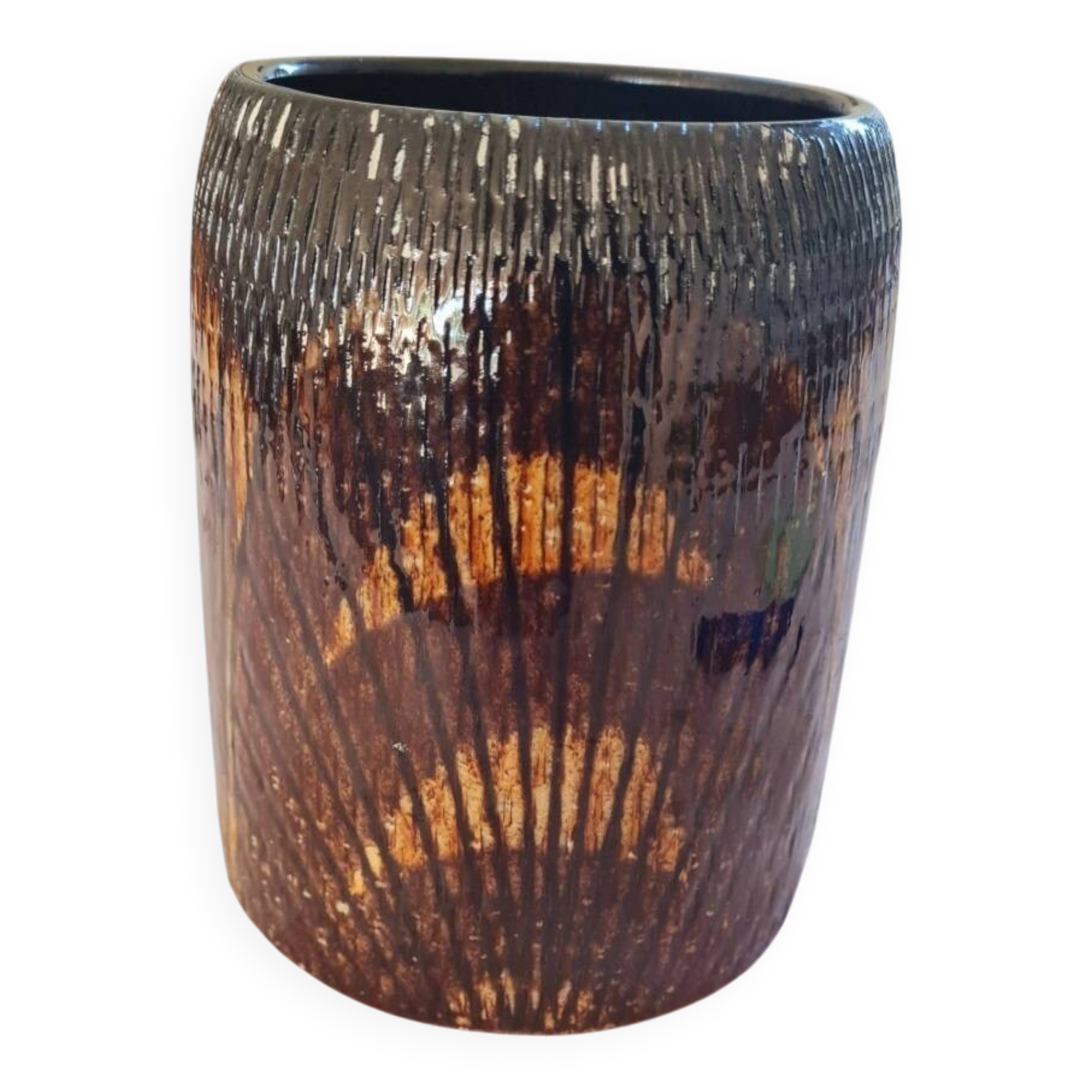 Vase rétro Upsala Ekeby en grès "Sacra" Ingrid Atterberg, n 2664