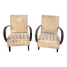 A pair of Art Deco armchairs from the 1930s. Armchairs designed by J. Halabala.
