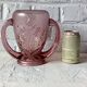 Vintage purple art deco verelys vase, "les campanules" model