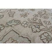 1970s Vintage Persian Handmade Wool Cotton Beige Area Rug 285x370