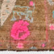 2x3 Brown and Pink Door Mat Rug, 88x56Cm FREE SHIPPING