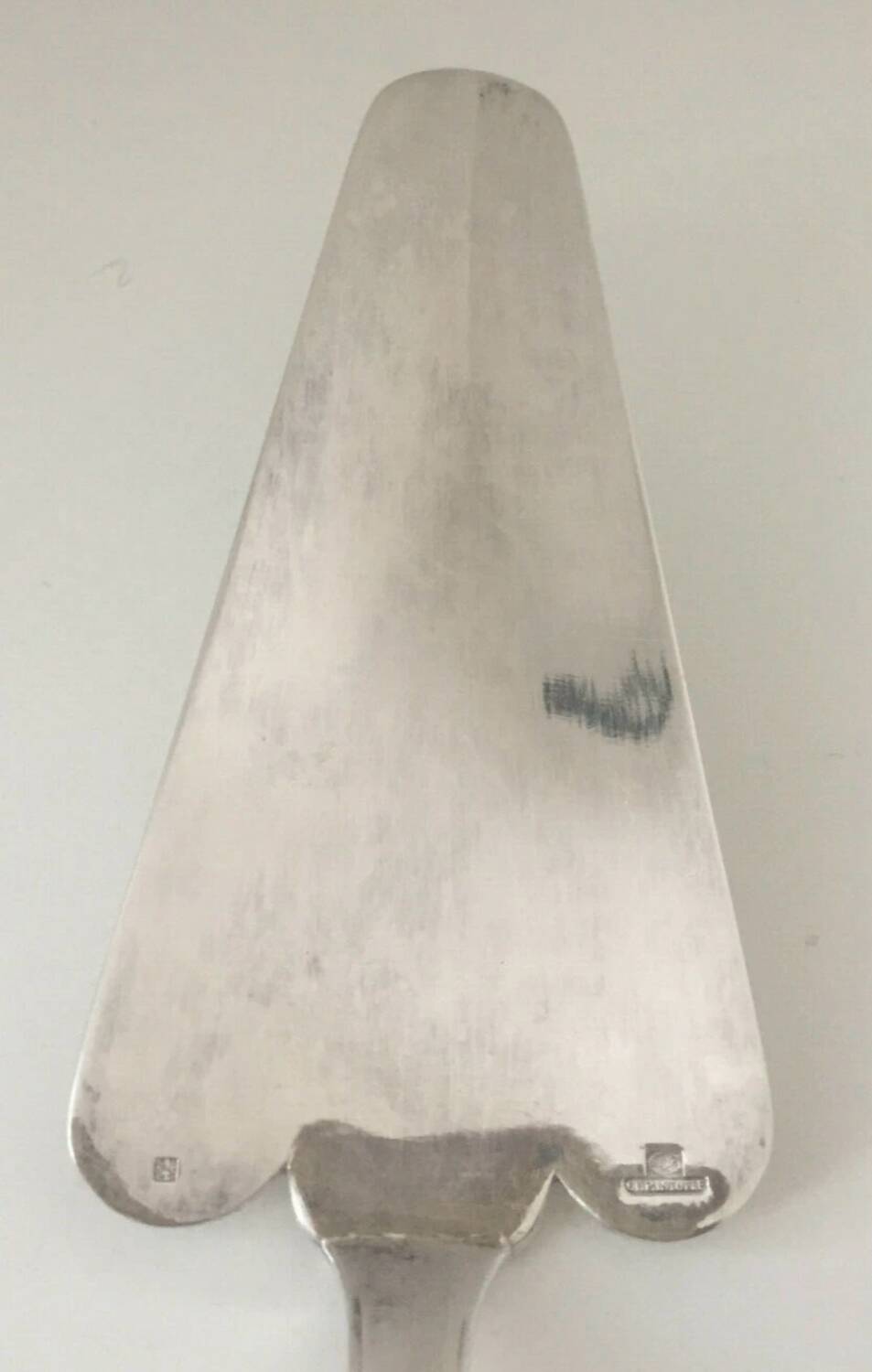 Christofle silver-plated art deco pie server