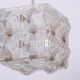 Mid-Century Chandelier in Chrome and Glass from Kamenický Šenov, Czech, 1960s