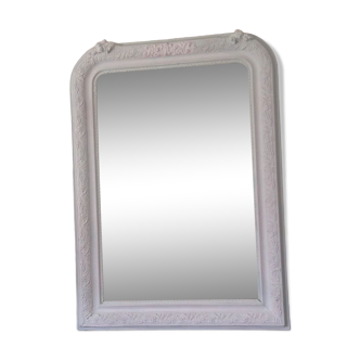 White Louis-Philippe mirror 105x76cm