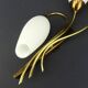 Vintage brass wall light with 3 glass tulips.