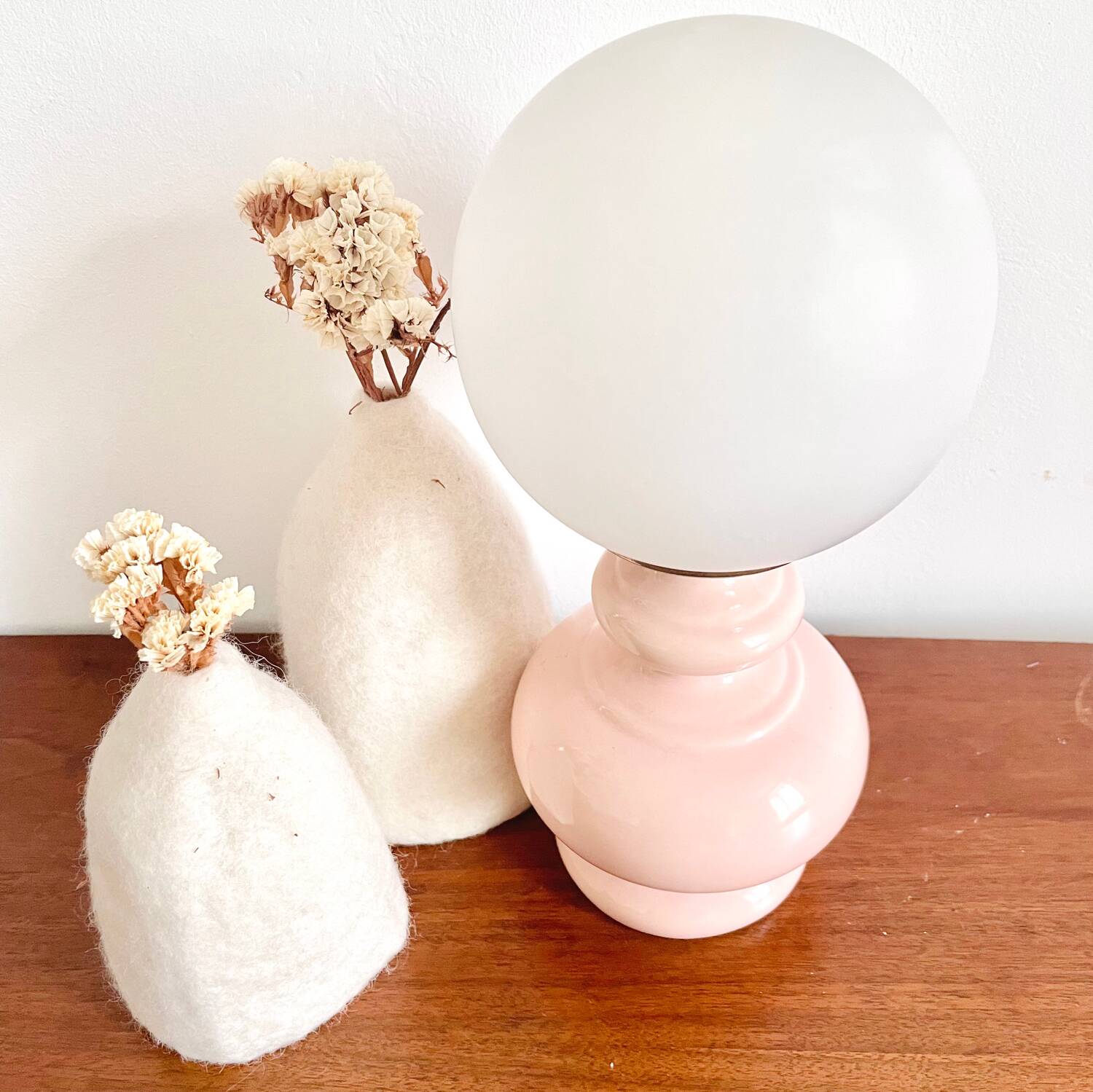 Vintage pink lamp