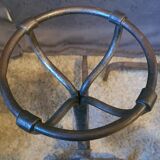 Paire de landiers, chenets à godets XIXème