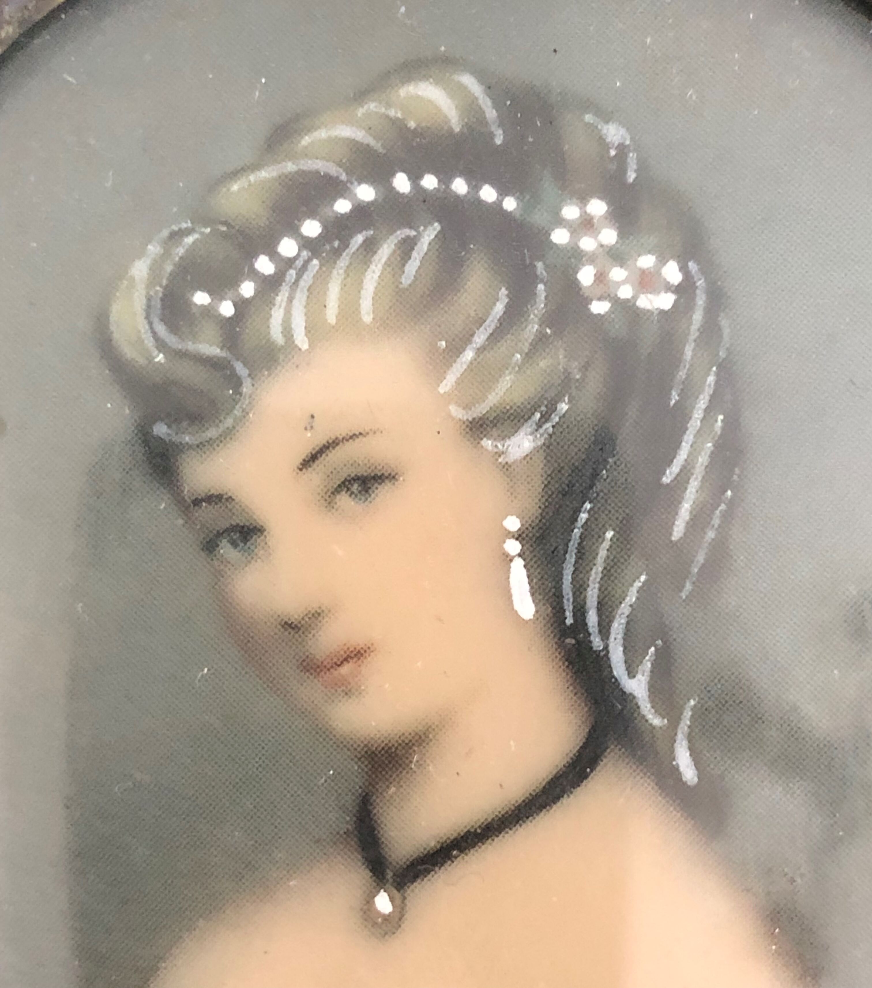 Portrait of a miniature young woman