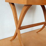 1950 blue opaline booster table