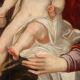 Ancient painting "The Mystic Marriage of Saint Catherine" 16th century