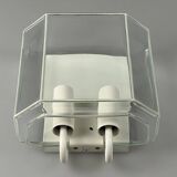 60s 70s wall lamp Glashütte Limburg Germany Glass & Metal Age Design