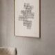 Abstract art print after painting signed Eawy