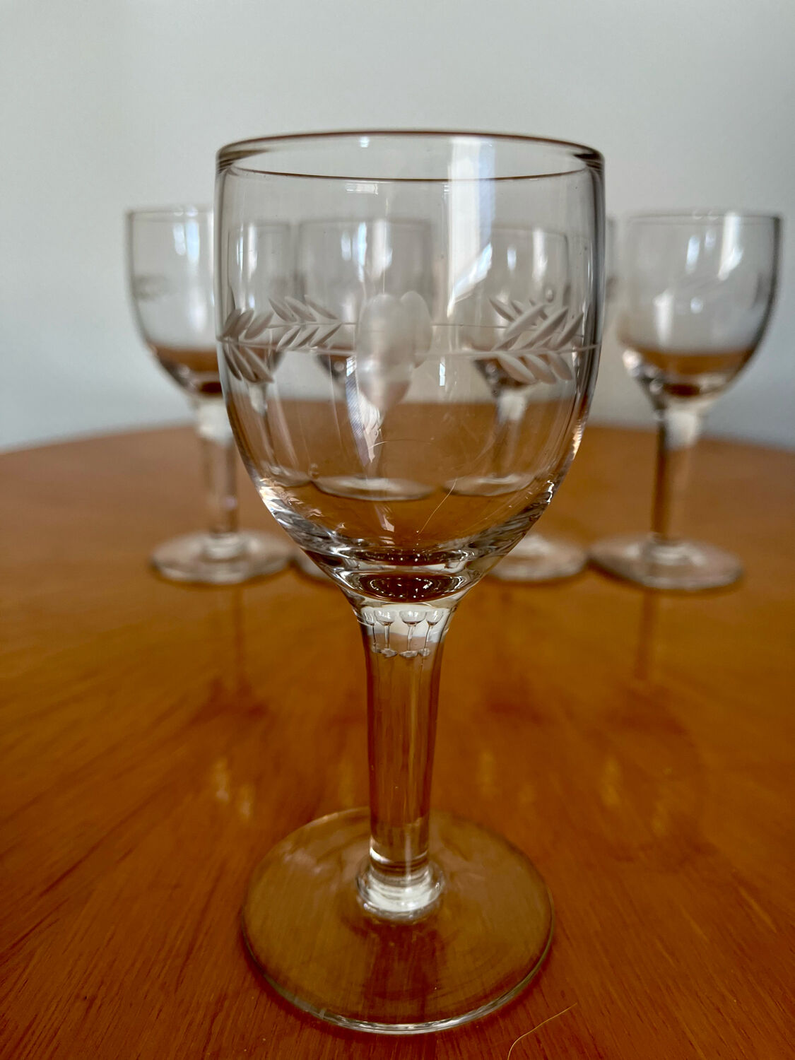 Vintage liqueur wine glasses 1960