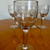 Vintage liqueur wine glasses 1960