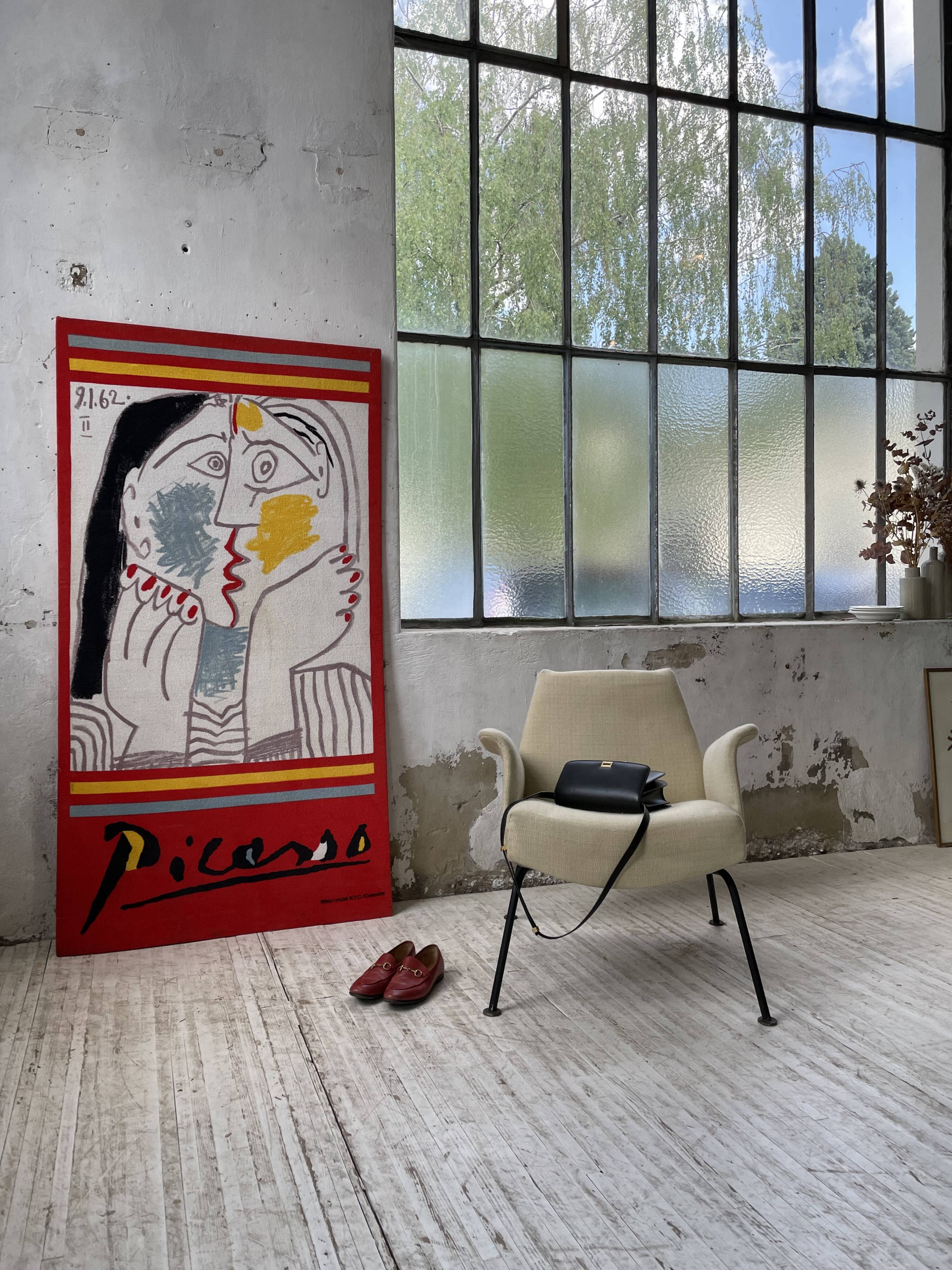 Canvas tapestry Picasso fabric coated on wood XXL