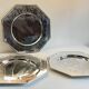 6 Vintage Silver-Plated Metal Plates and Dishes