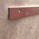 Large round mirror mahogany end 60 diameter 106.7 cm