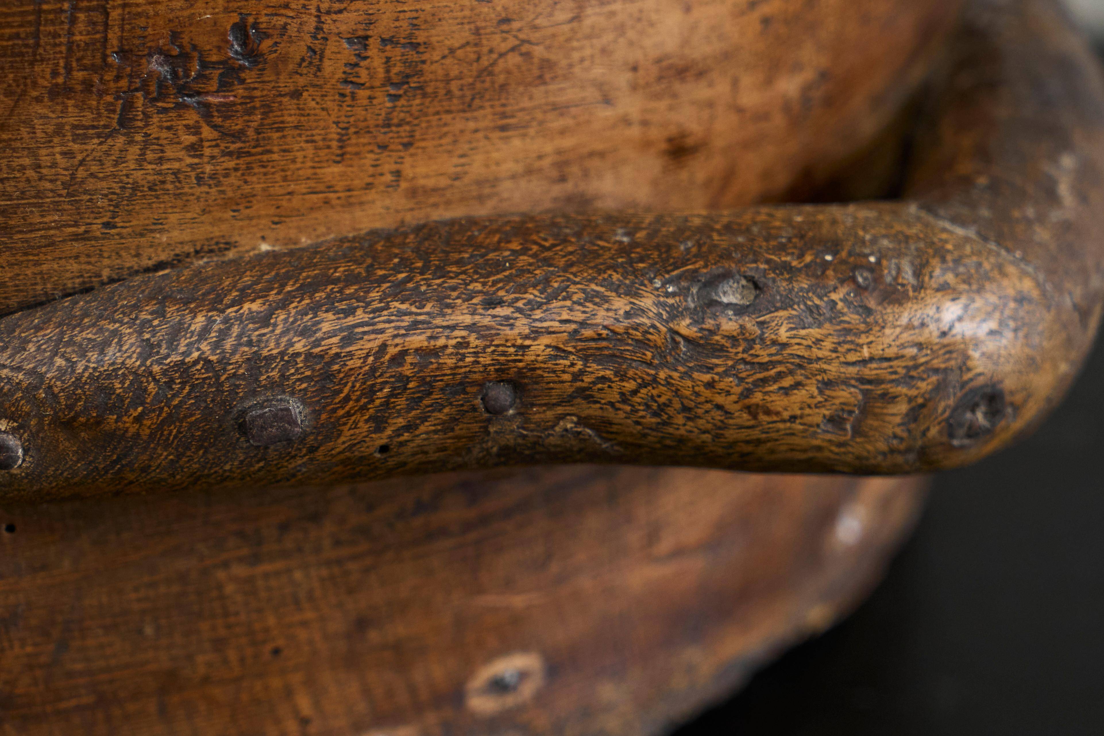Wabi Sabi bowl in wood, 19th century