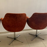 4 vintage 1970 vintage egg armchairs