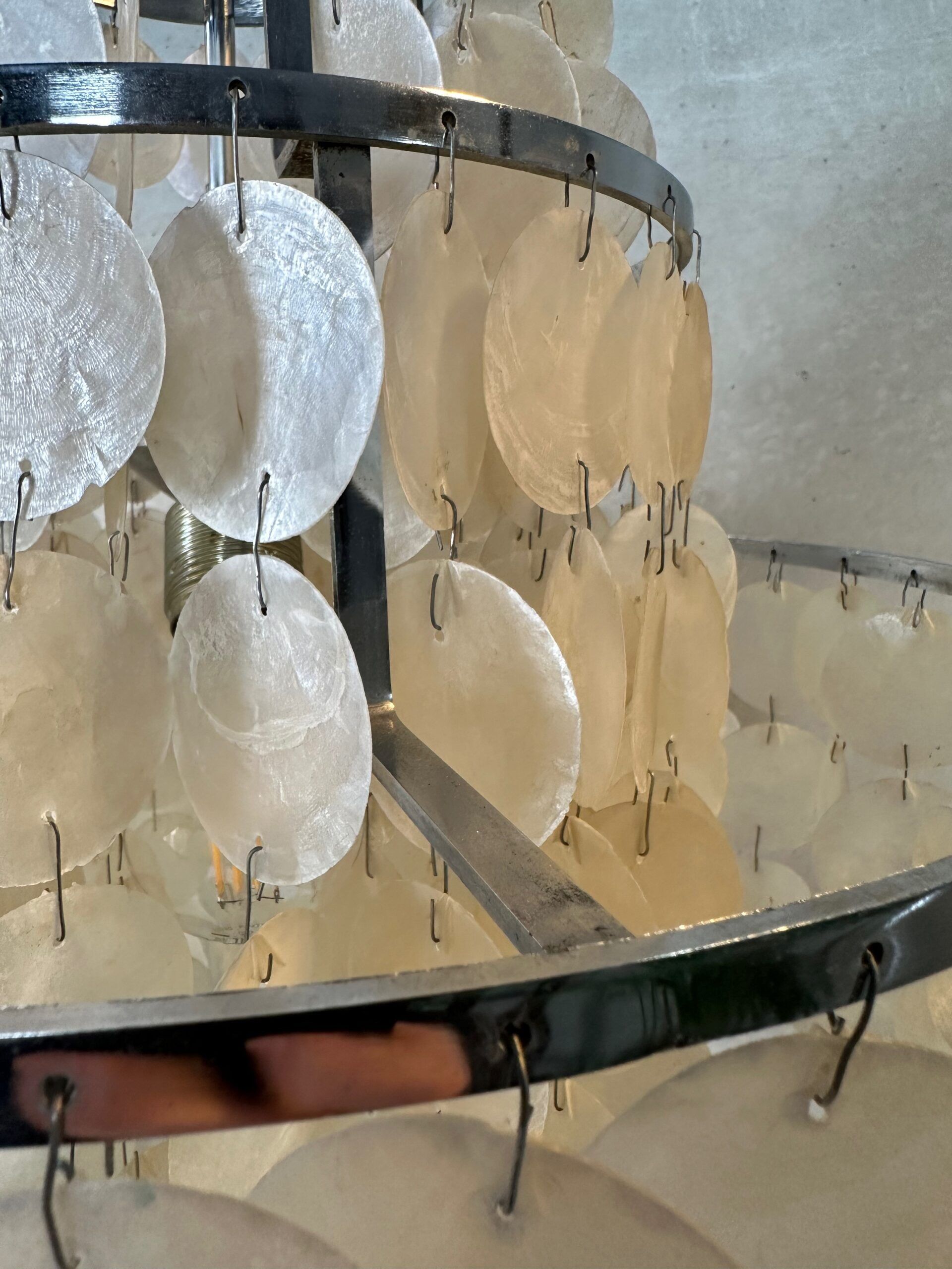Vintage XL shell chandelier