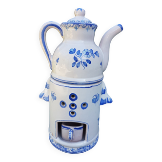 Tea-warmer (night tea) Faience de Moustiers