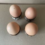 Set of 4 Russian ceramic egg cups